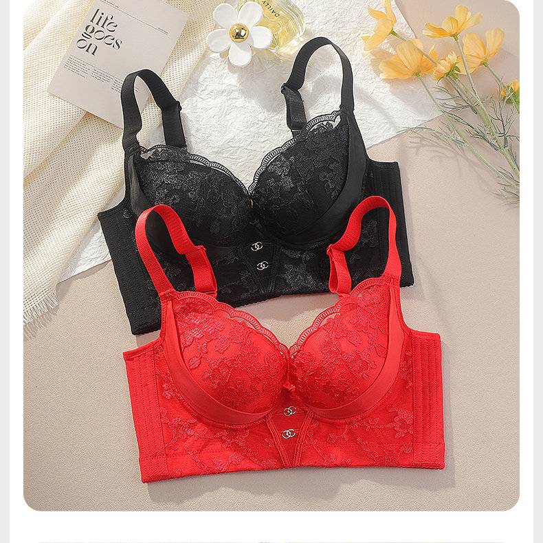 2025本命年内衣女士新款爆款小胸聚拢显大塑形调整型收副乳防下垂