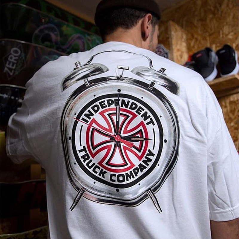 男装潮牌T恤欧美ins嘻哈滑板短袖T恤学生男女闹钟印花纯棉半袖男在类目 男装, T恤中 - 来自Buy2taobao.com提供专业的淘宝代购服务