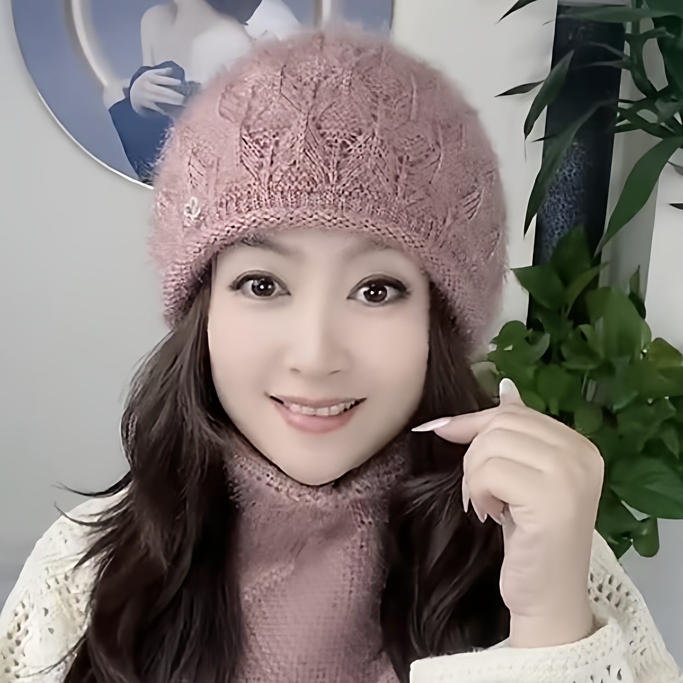 堆堆帽子冬季时尚女冬帽双层加厚