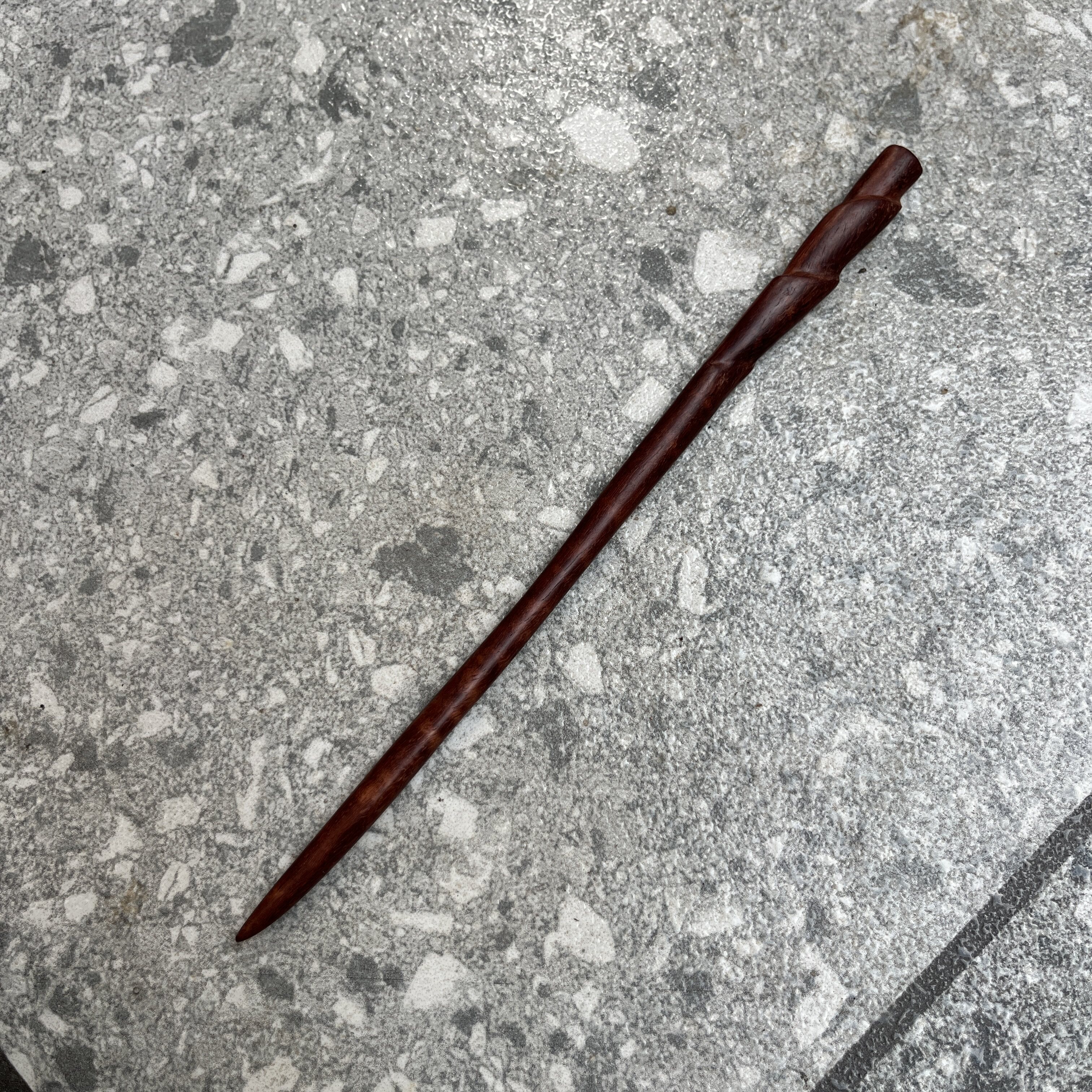 印度小叶紫檀发簪古风女高级感木质盘发木簪发钗新中式簪子简约