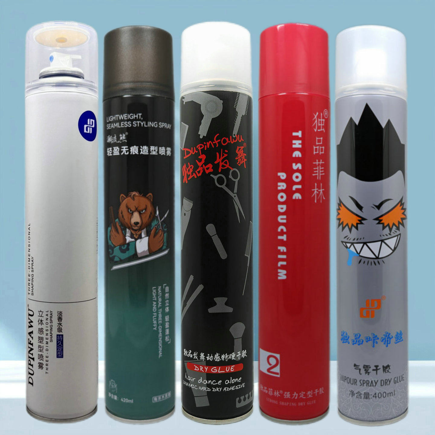 独品运动风咔帝丝魔头星强力造型发胶动感定型特硬干胶男士蓬松