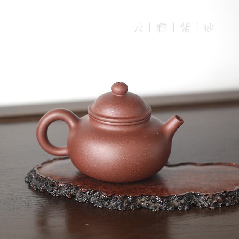 云雅 紫砂壶纯手工家用单壶四号井底槽青容天230cc宜兴茶壶顾杏娟