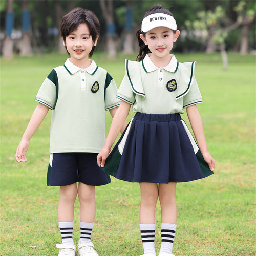 幼儿园园服夏装纯棉班服园服表演