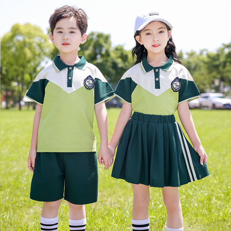 小学生校服纯棉儿童园服夏装套装运动会六一表演服班服演出服
