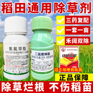 稻田除草专用药水稻除草剂旱稻除草剂不伤稻苗移栽直播机插抛秧药