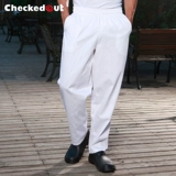 Шеф -повар Pants Hotel Chef Шеф -повар для выпускников брюки кухня рабочие брюки ресторан шеф -повар кухонные рабочие брюки назад шеф -повар штаны