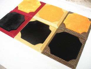 高档锦缎 文玩核桃手串手镯手把件鼻烟壶底托底座锦盒包装盒现货