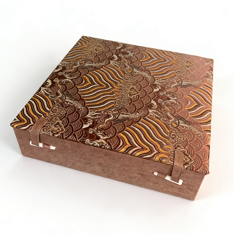 高档锦盒 盘子碟子铜镜子奖牌茶饼古董瓷器礼品正方包装盒