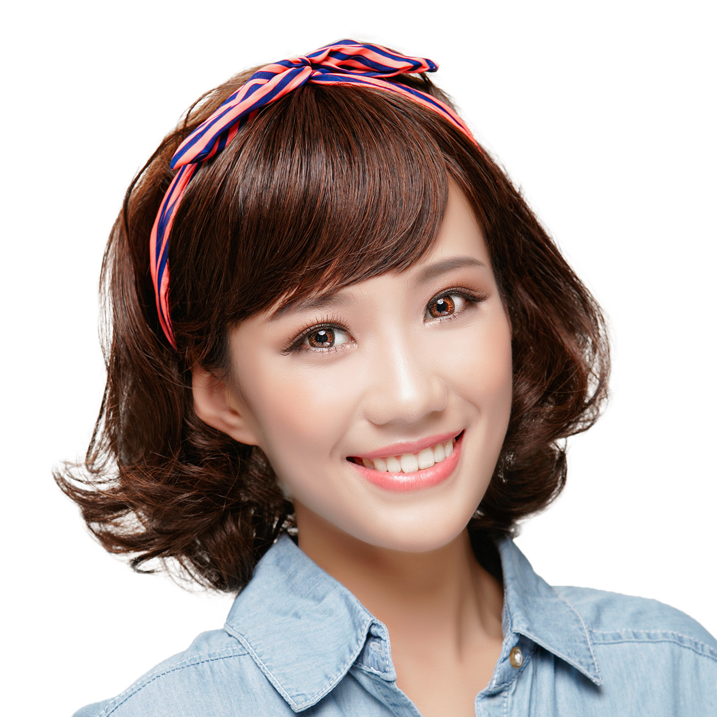 中长款甜美卷发梨花头