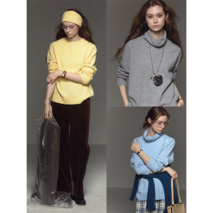 100%澳洲羊毛套头针织衫 1=3组合两件套 毛衣女 CycleDocument