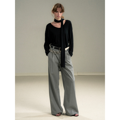 CycleDocument拖地西装裤