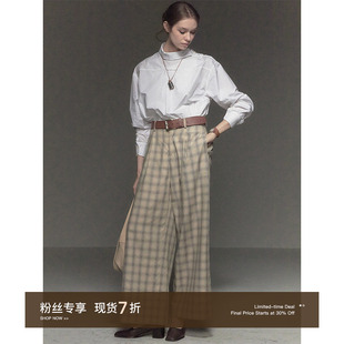 衬衫 CycleDocument 开衩套头长袖 左肩纽扣调节 女 反面穿设计