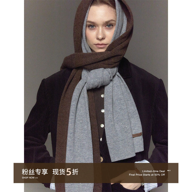 CycleDocument 100%纯羊毛/亲肤保暖/双层空心长款针织围脖围巾女,服饰配件/皮带/帽子/围巾,围巾/丝巾/披肩,淘宝优惠券,粉丝福利购,淘宝优惠卷