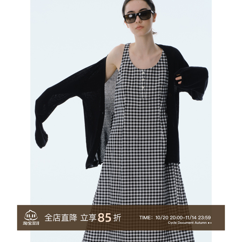 Cycle Document 亚麻棉质慵懒感薄款防晒开衫针织上衣空调罩衫女