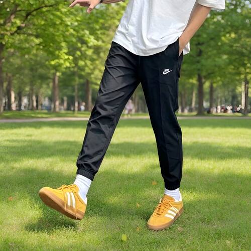 耐克Nike男子梭织透气收口跑步训练运动束脚长裤DD5311-010