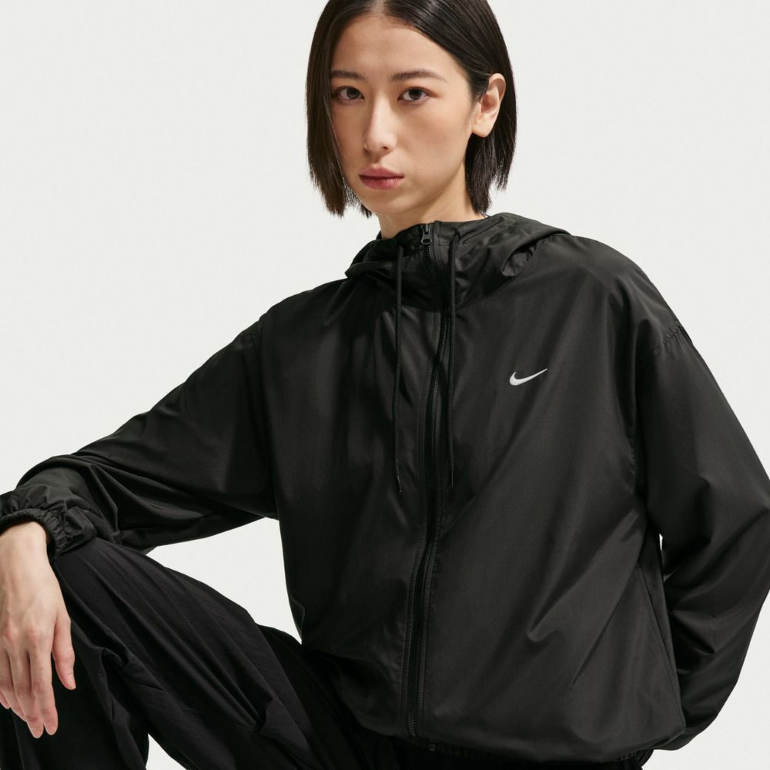 耐克NIKE正品秋季新款女子防风经典连帽休闲夹克外套IM8162-010