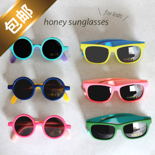 包邮日本honeyuv400儿童太阳镜