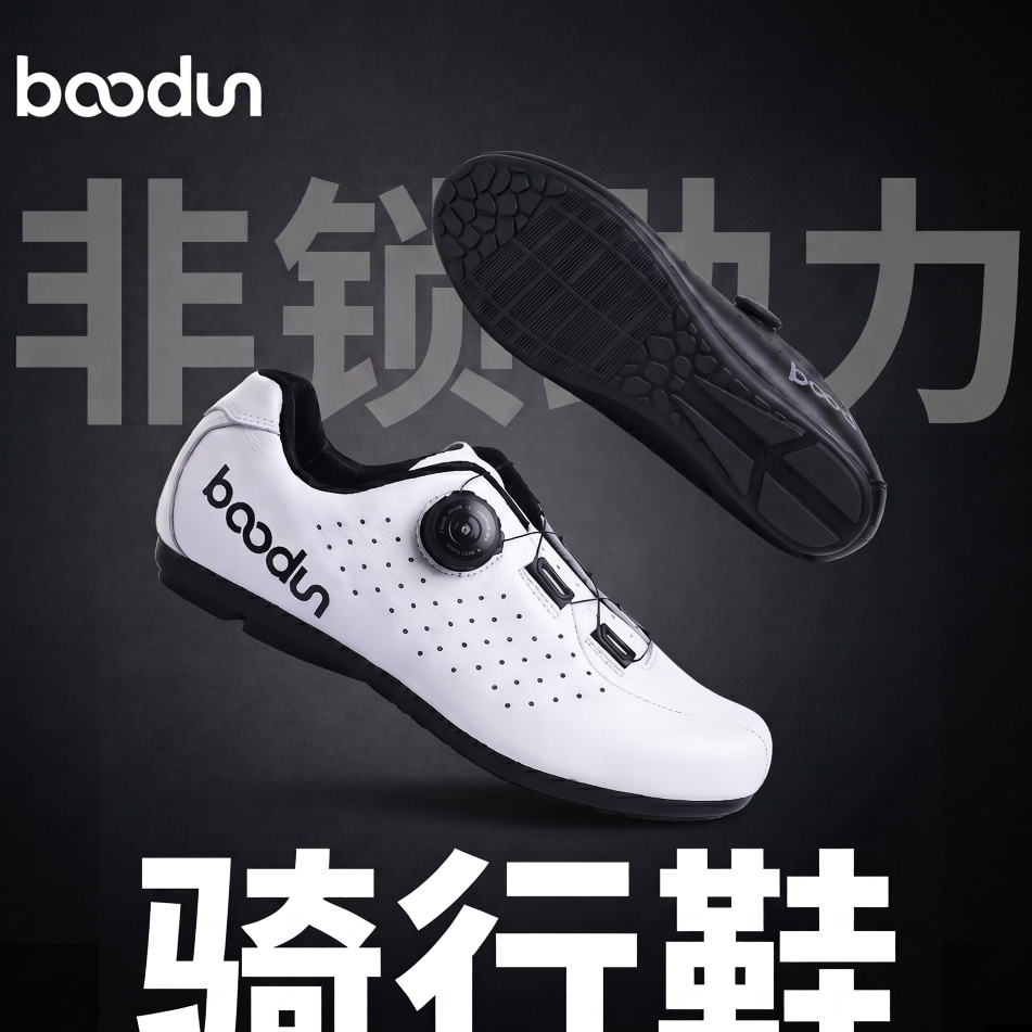 Boodun骑行鞋男公路山地自行车单车无锁夏季透气硬底专业骑车鞋女
