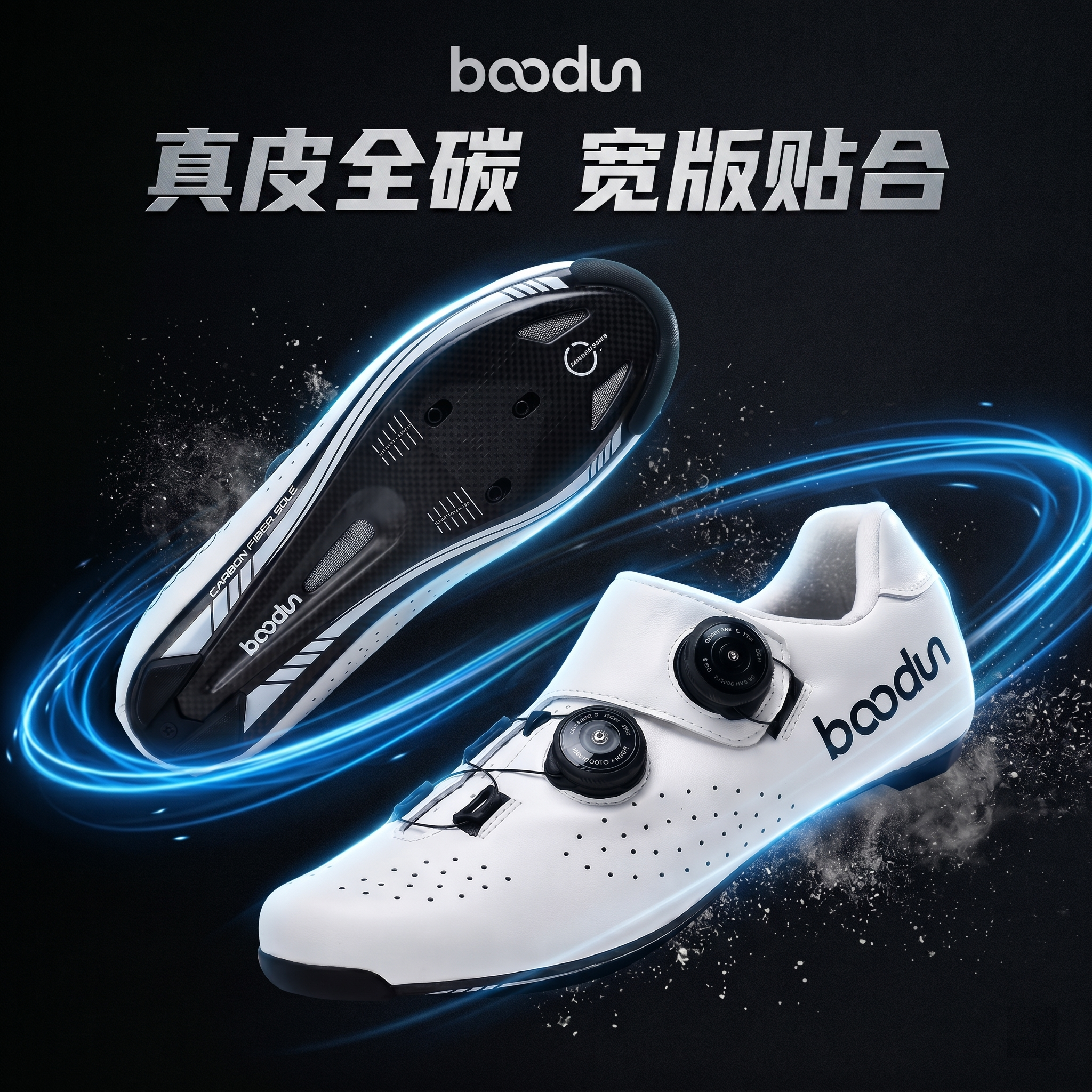 boodun博顿公路车骑行鞋男自行车锁鞋鞋碳纤底助力专业单车骑车鞋