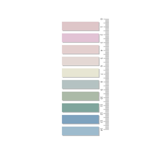 莫兰迪记事帖记号贴便签纸便利贴条指示条分类贴3包装指示页码笔记本文件夹标签贴抽取式半透明小条索引贴