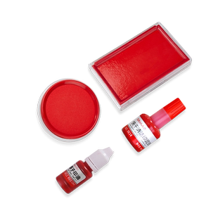 西玛快干印台快干印油红色送原子印油财务办公用品手账专用印泥盒印章油速干印尼印泥油套装橡皮章石章通用油