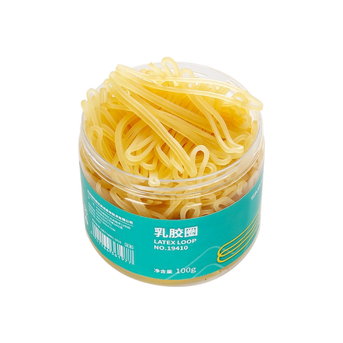 【1桶装】西玛橡皮筋黄色橡胶圈高弹力橡皮圈牛皮筋皮圈皮筋橡筋皮圈可多次100g/桶财务办公用品学生文具