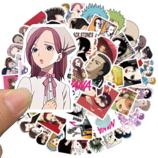 50张动漫娜娜NANA贴纸行李箱笔记本电脑防水贴画手机壳电动车头盔