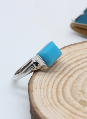 925纯银女款戒托长方型形戒指托戒指空托6.5*6.5 6.5*7 6*8 6.5*8