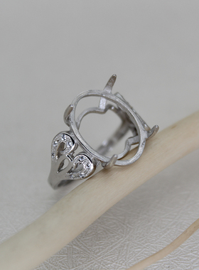 925纯银戒指空托女戒托13.5*14.5 13*15 12.5*15.5 12*16 戒指托