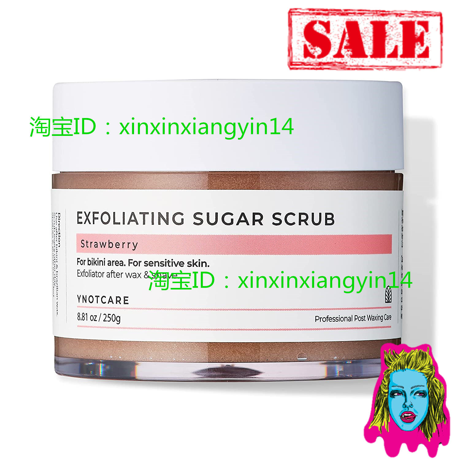 YNOTCARE Exfoliating Sugar Scrub-For Bikini Intimate Area