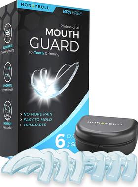 HONEYBULL Mouth Guard for Grinding Teeth [6 Pack - 2 Sizes]