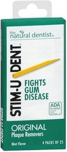Stim-U-Dent Plaque Removers 3 Packs of 4x25 Picks/Pack (300