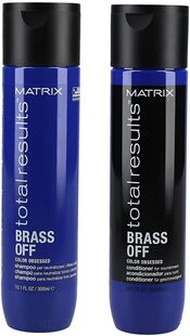 BRASS Results OFF Shampoo Conditioner Matrix and Total