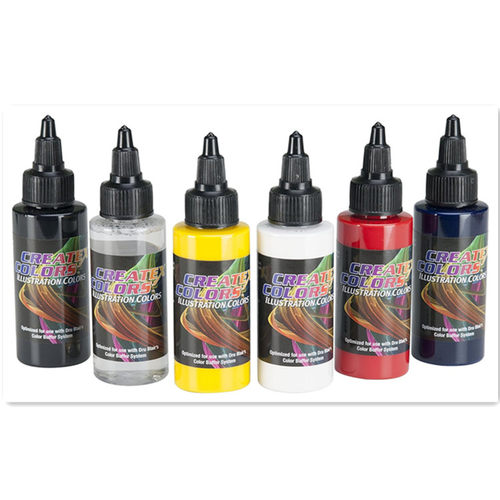 Createx Colors Createx Illustration Primary Set, 2 oz.