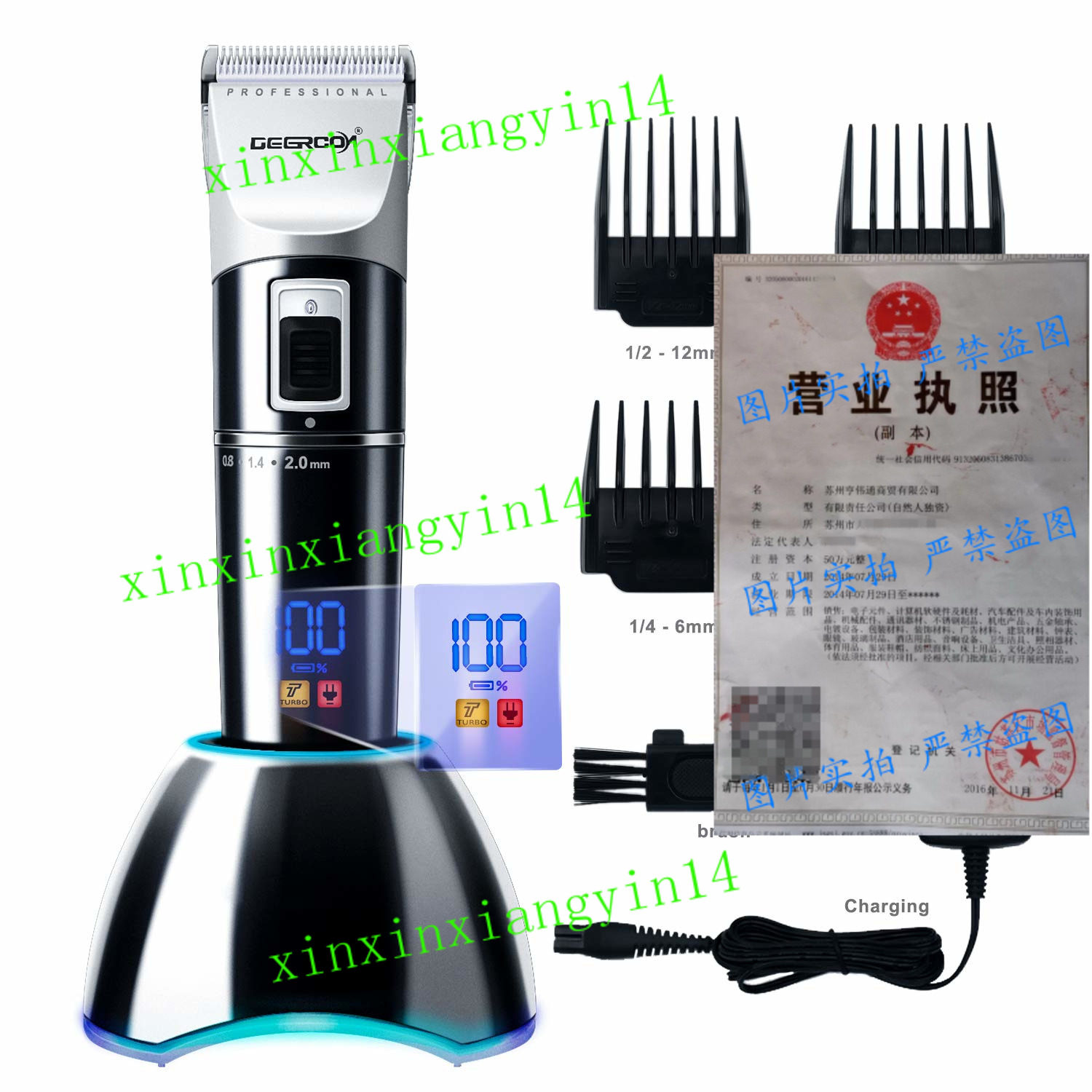 DEERCON Cordless Hair Clippers for Men Beard Trimmer|ruв категории личный уход/Здравоохранение/массажное оборудование, парикмахерских инструментов, парикмахерская - от Buy2taobao.com для оказания профессиональной услуги покупки агента Taobao