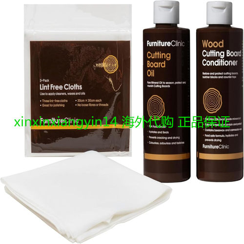 Furniture Clinic -Chopping Board Care Kit for Cleaning