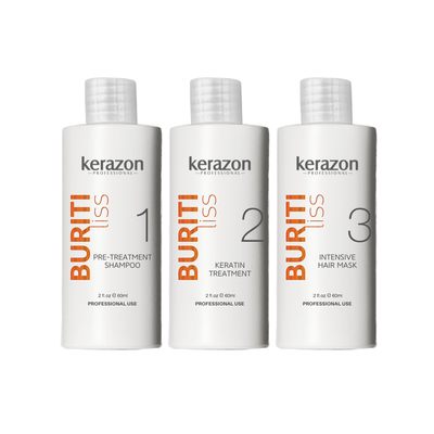 KERAZON Brazilian Keratin Treatment Buriti Liss Kit 2oz/60ml