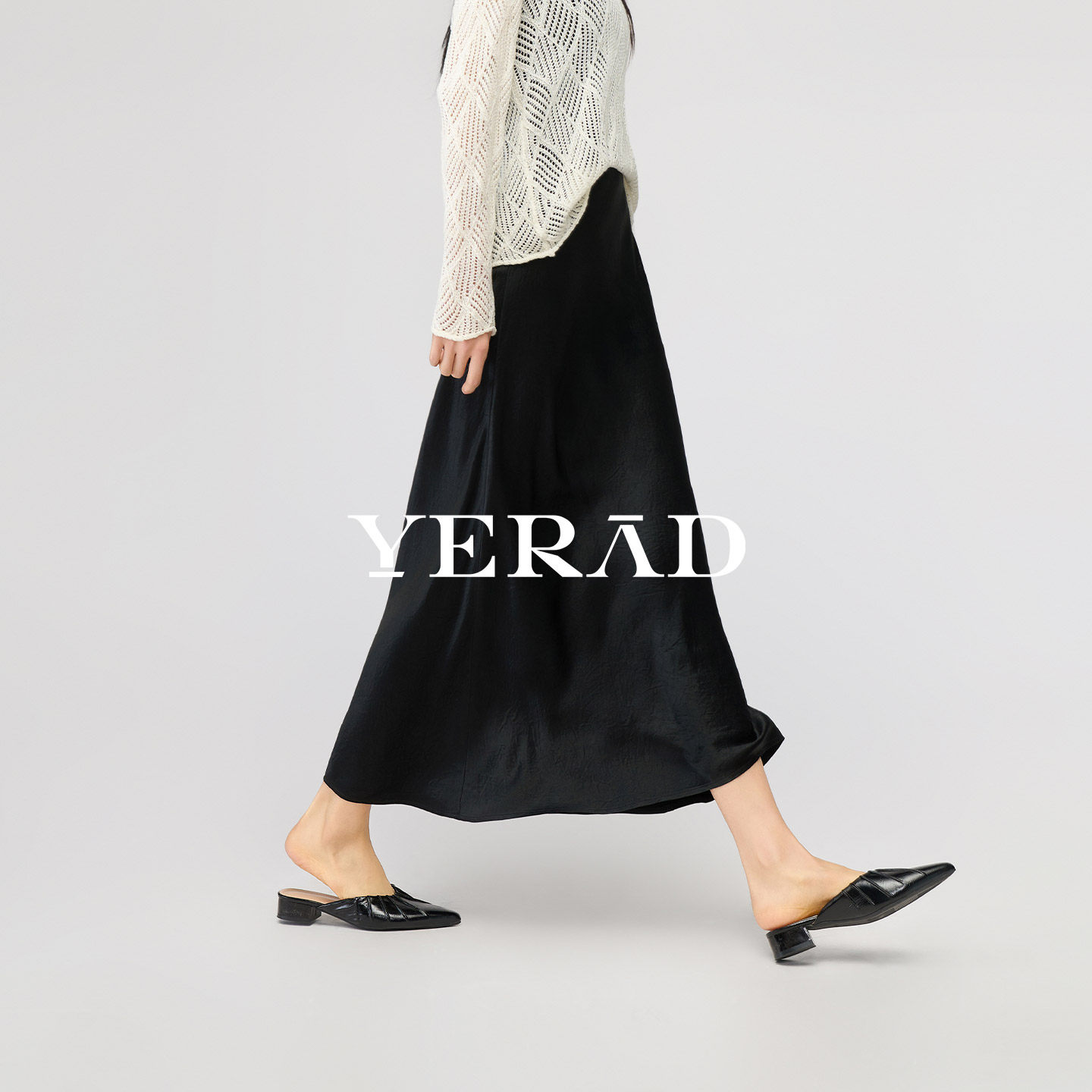 娅丽达优雅顺滑醋酸半身裙女2026春季新款黑色松紧腰裙子鱼尾长裙,女装/女士精品,半身裙,淘宝优惠券,粉丝福利购,淘宝优惠卷