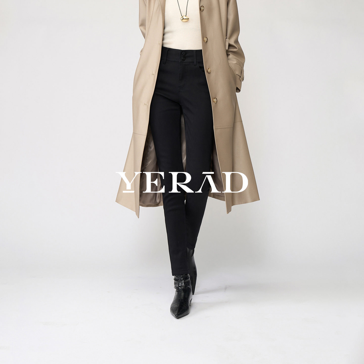 娅丽达高腰弹力铅笔打底裤女