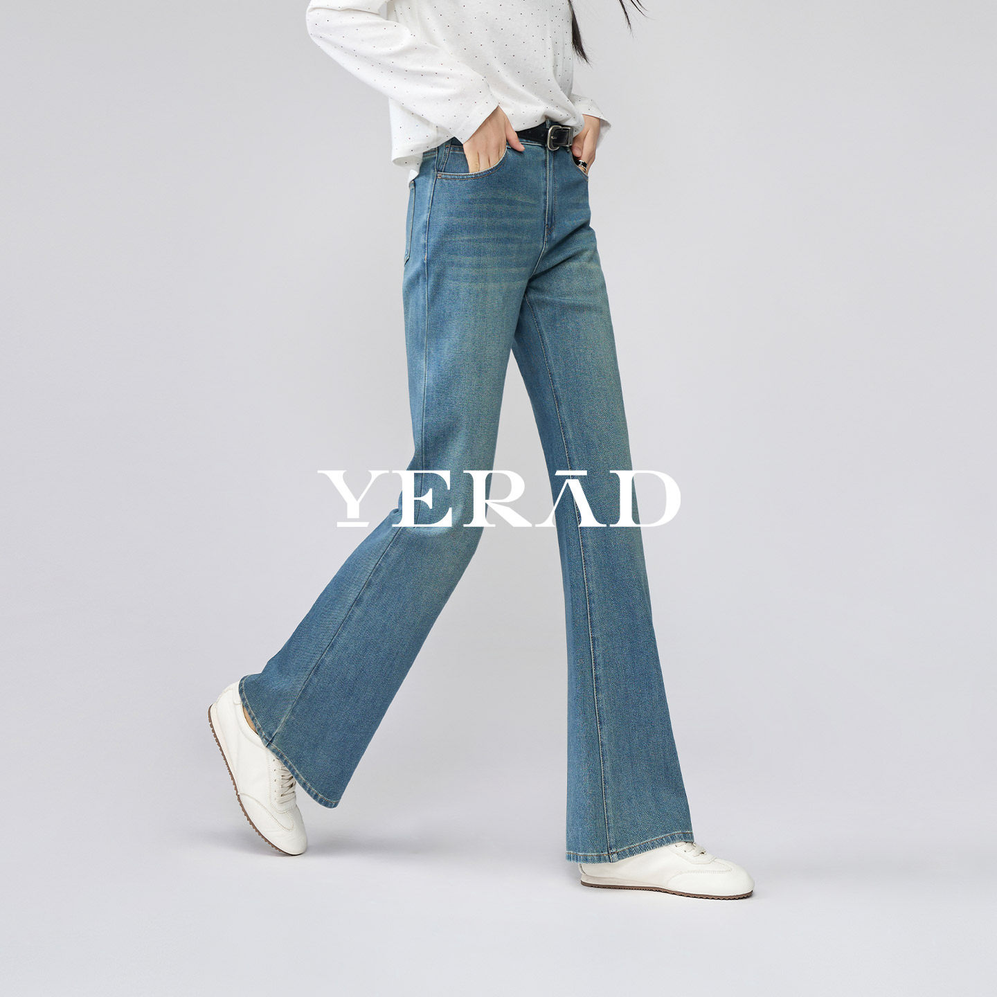 大码女裤娅丽达微喇牛仔裤女2026春款复古时髦梨形显瘦弹力喇叭裤,女装/女士精品,大码裤装,淘宝优惠券,粉丝福利购,淘宝优惠卷