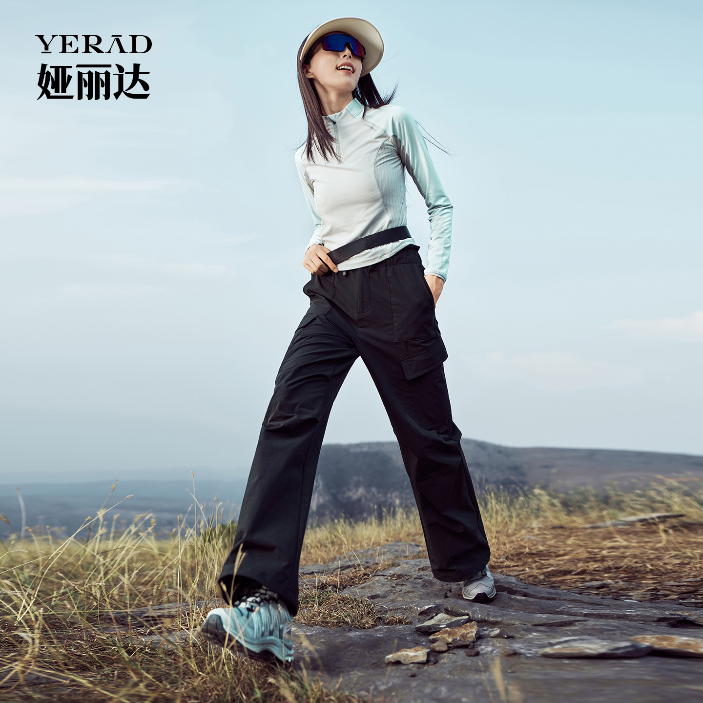 娅丽达宽山系工装裤女运动休闲裤