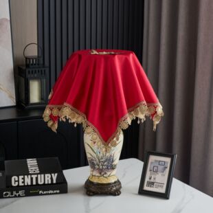 欧式蕾丝台灯盖巾防尘保护罩床头柜罩家用冰箱电饭煲罩音响小桌布