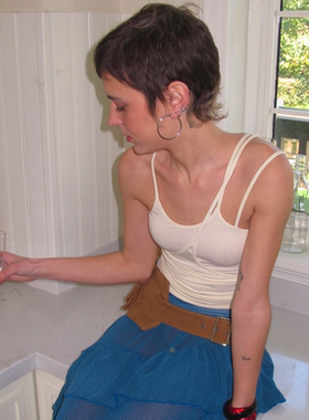 AXIS OF 纯色设计感修身吊带女夏季独特不规则别致无袖背心上衣