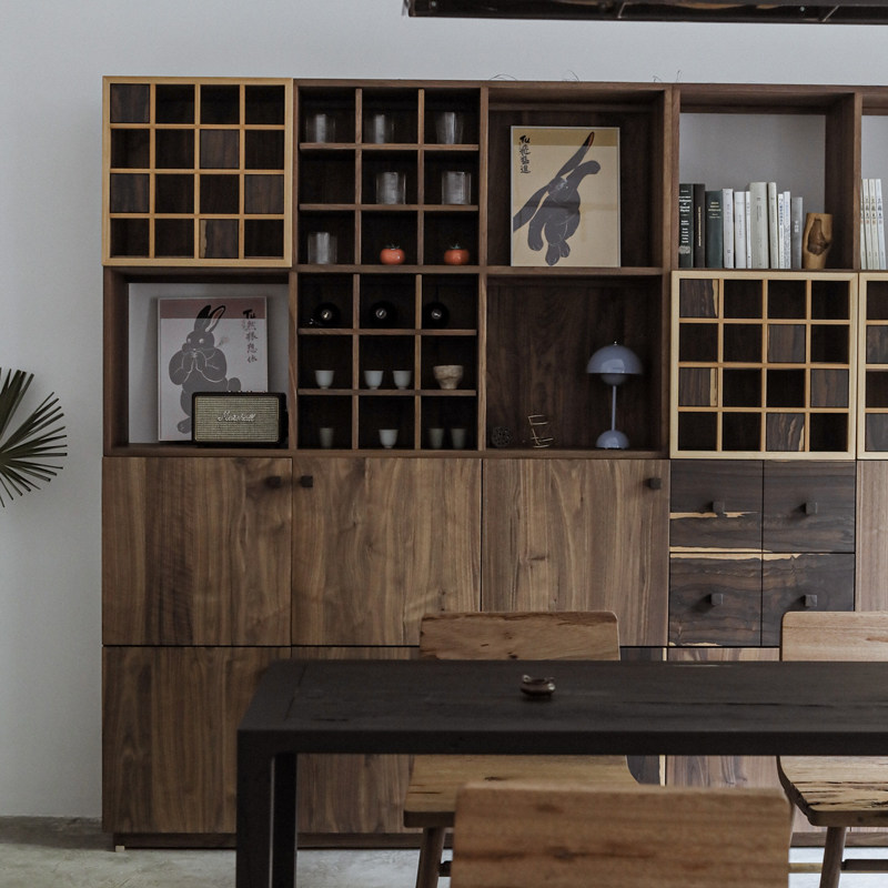 野木1978纵横餐边柜客厅组合柜灯带酒柜咖啡茶水柜创意开门储物,住宅家具,餐边柜,淘宝优惠券,粉丝福利购,淘宝优惠卷