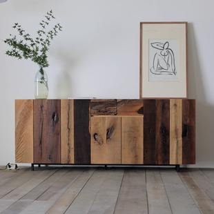 野木1978 野有痕边柜储物餐边柜自然侘寂肌理感柜门简约现代中古