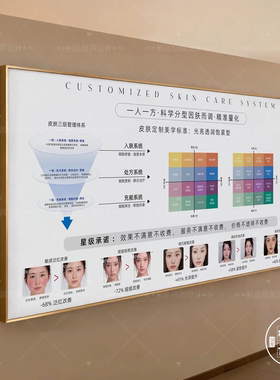 问题肌肤皮肤管理系统医美装饰画