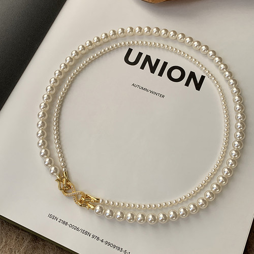 高品质~双层施家珍珠项链