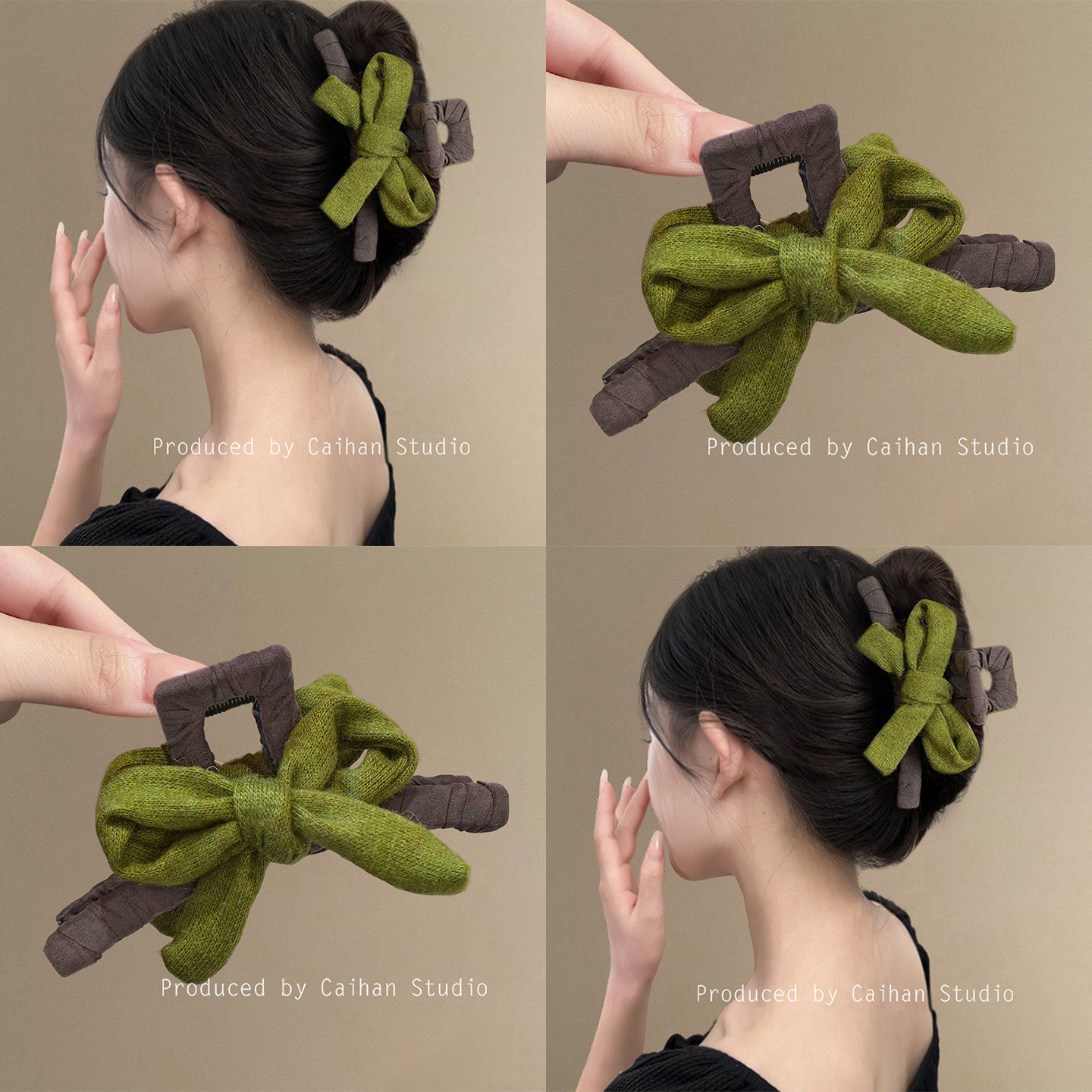 森系抹茶绿蝴蝶结抓夹女发量大后脑勺鲨鱼夹发夹盘发发卡百搭头饰,饰品/流行首饰/时尚饰品新,发饰,淘宝优惠券,粉丝福利购,淘宝优惠卷