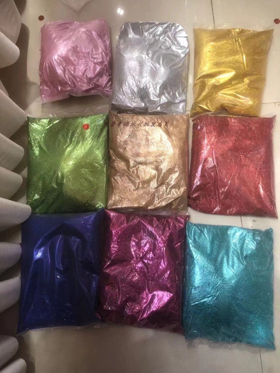 金粉金砂银粉金色沙子开业撒闪光粉婚礼道具一包500克 庆典金粉末