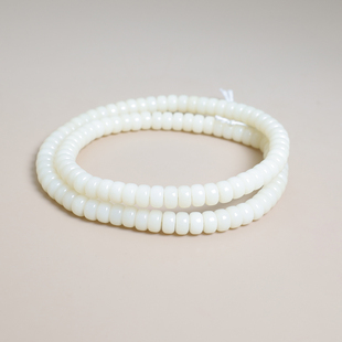 天然奶黄药片菩提根5 9mm114颗通货DIY手工串珠手串手链文玩念珠